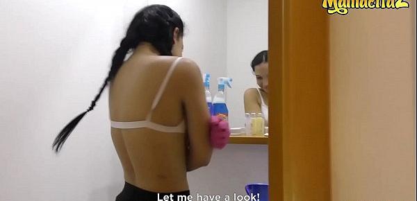  MAMACITAZ - Hot Teen Latina Maid Matilde Ramos Has Sex With Daddy On Hotel Room